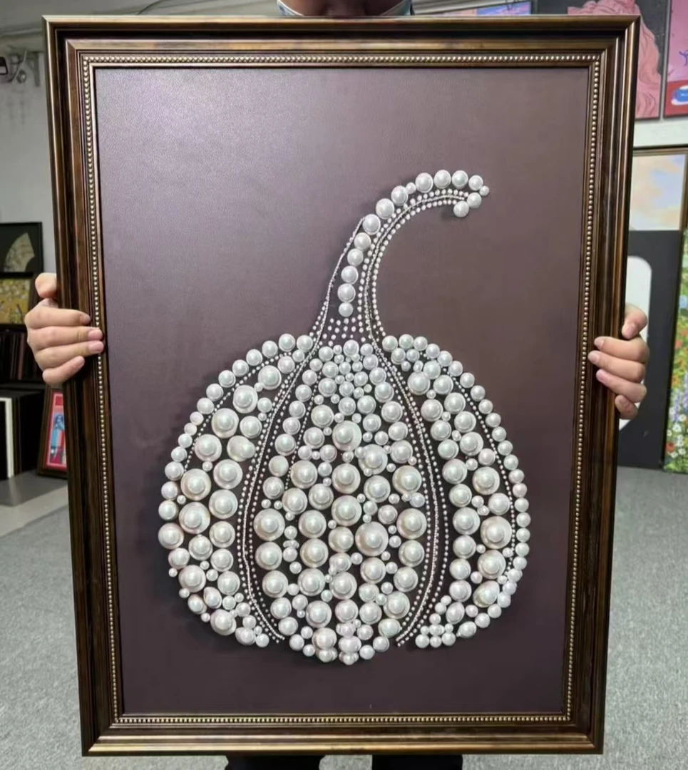 珍珠南瓜艺术挂画小众风格适用于客厅卧室餐厅装饰6080