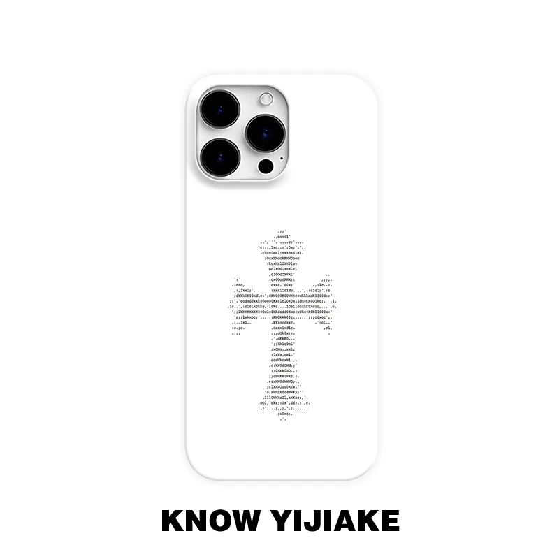 字母十字架适用苹果16e简约手机壳15promax小众14/13ins12/创意11