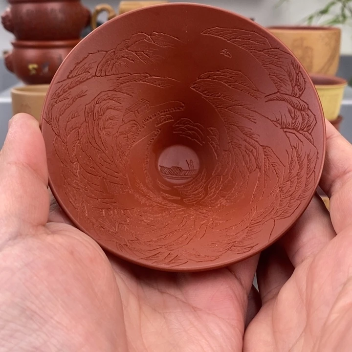 紫砂茶杯宜兴紫砂主人杯