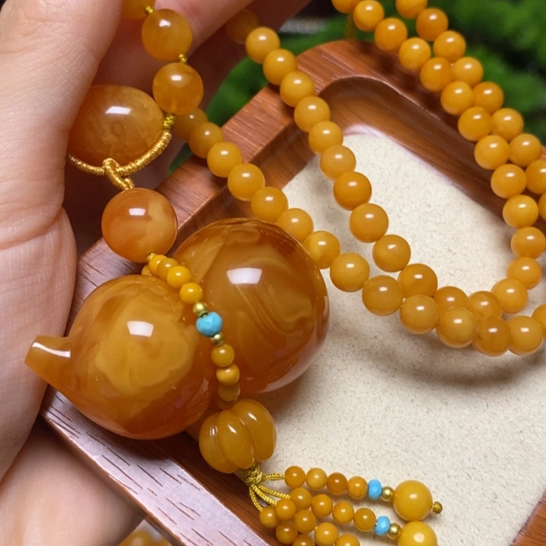 【闪购商品】蜜蜡颈饰未镶嵌项链