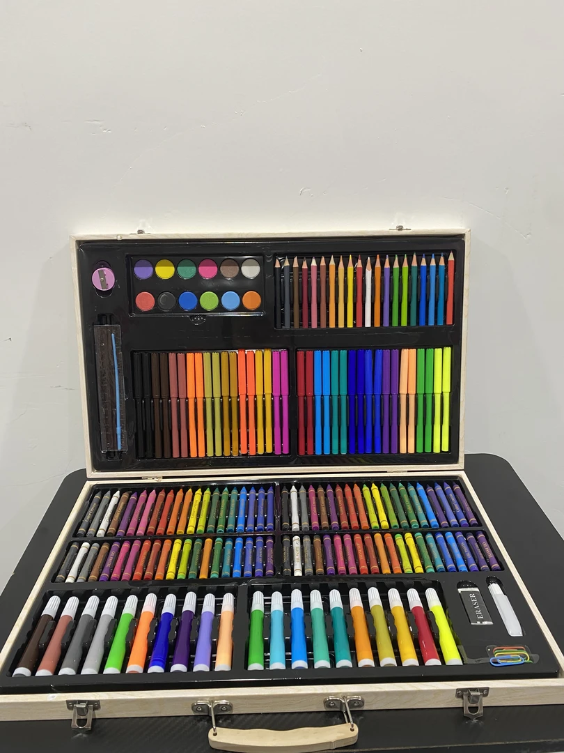 【升级款】画板水彩笔绘画盒学生可洗彩色笔蜡笔蜡棒儿童画画G
