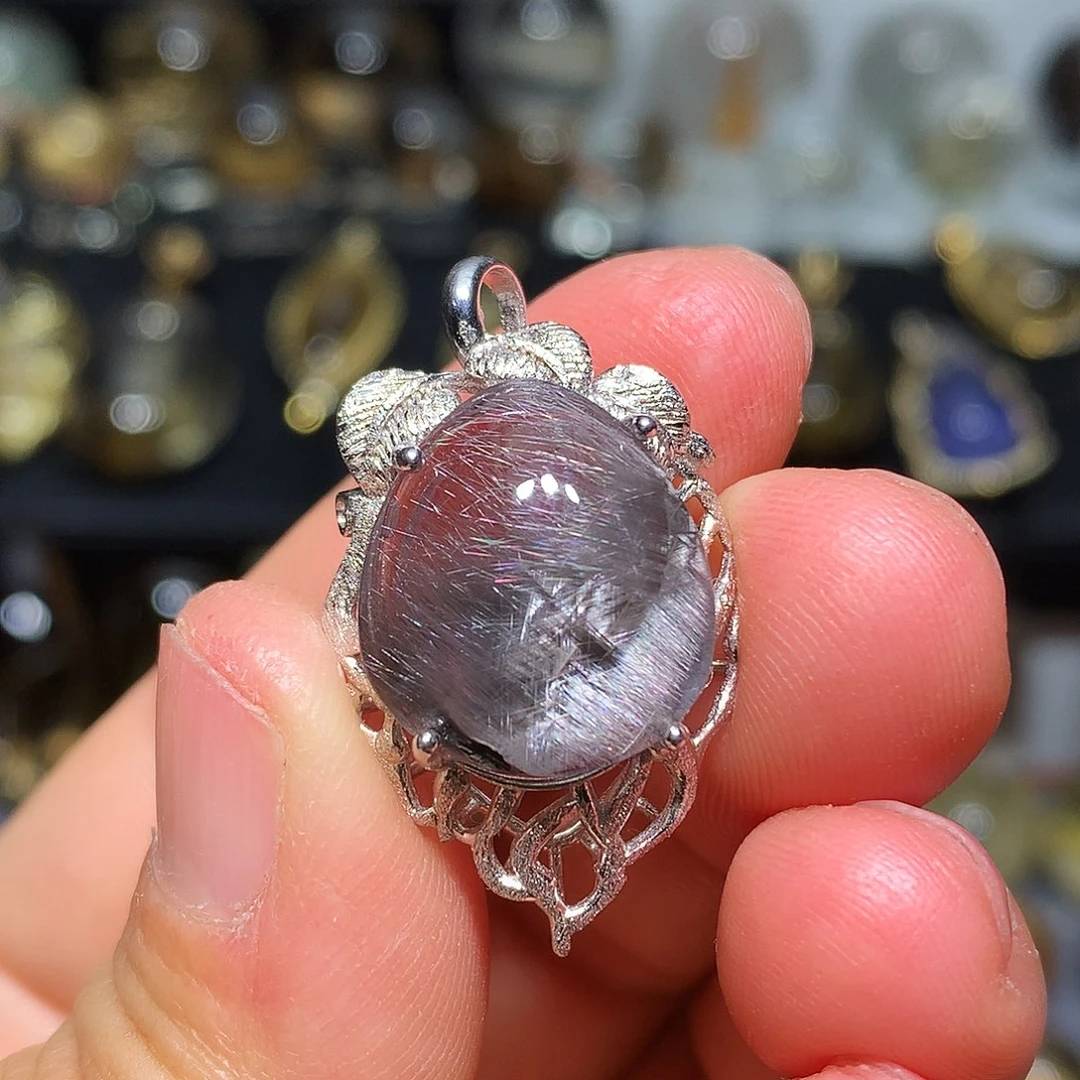 水晶珠宝半成品银S925镶嵌定制款