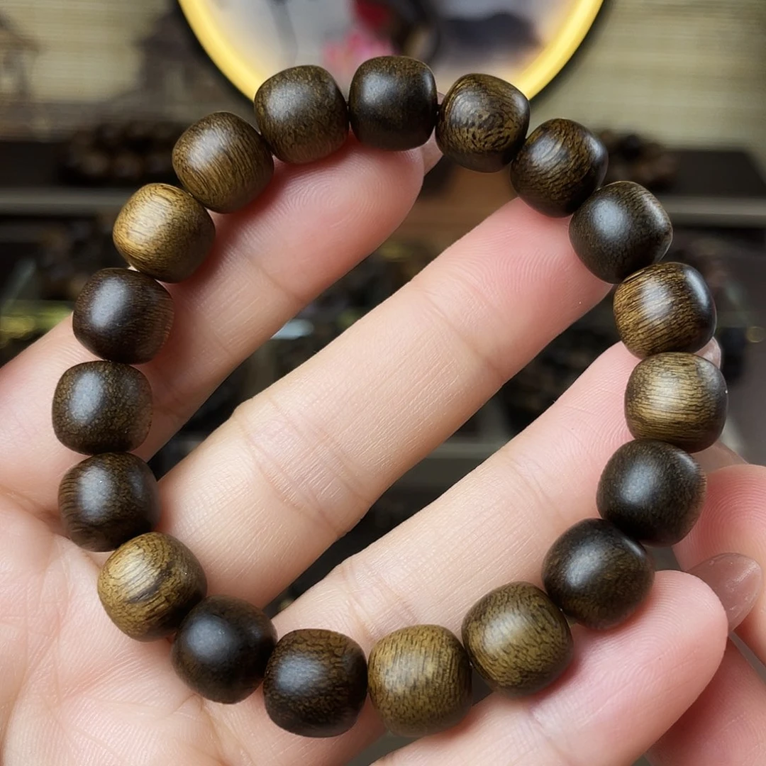 手串沉香越南富生红土老料瘤疤1.0