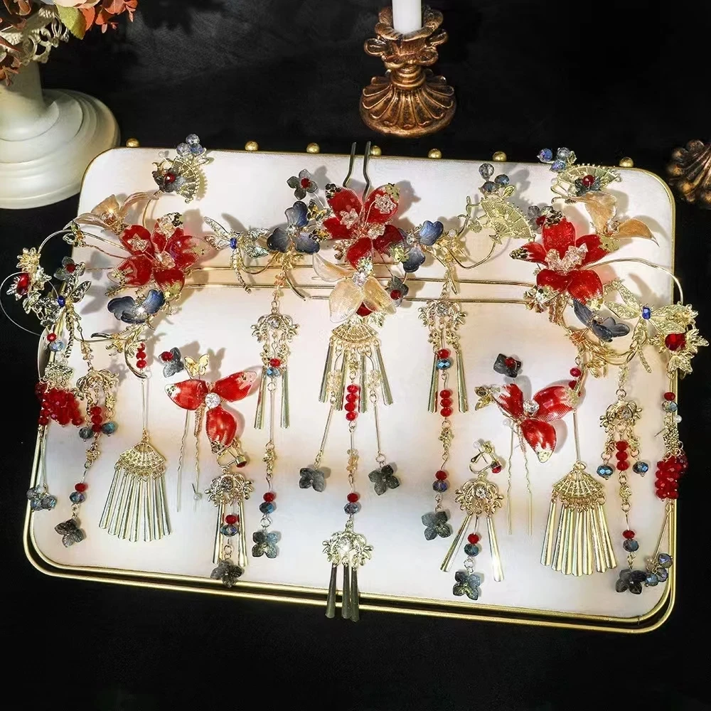 大红色撞色古装4448