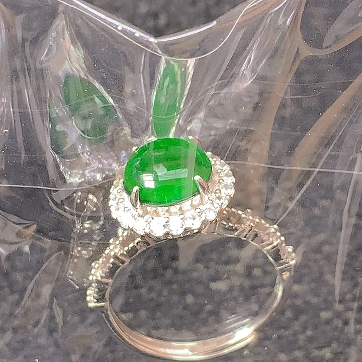 翡翠银S925镶嵌颈饰