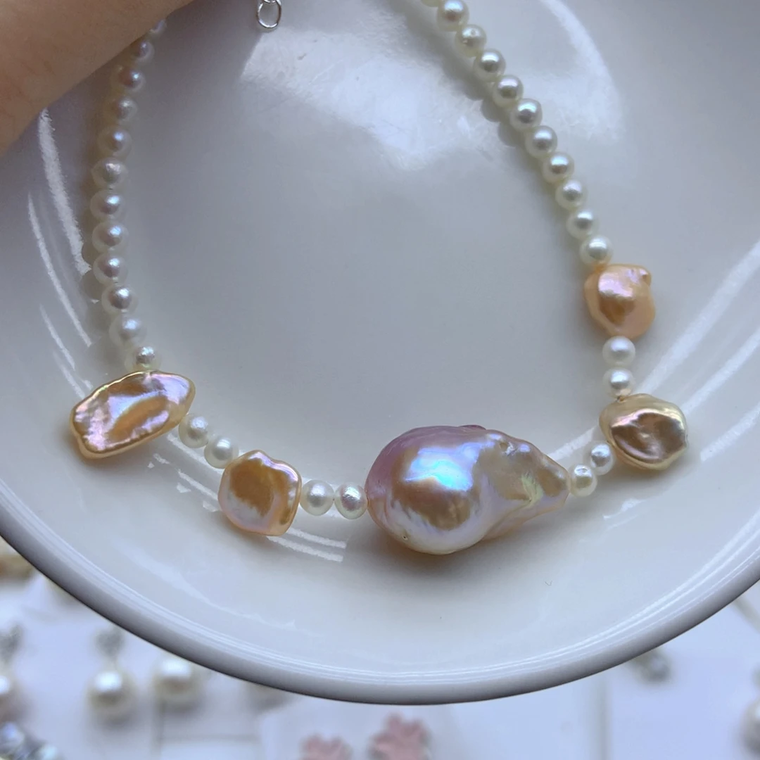 淡水珍珠耳饰未镶嵌