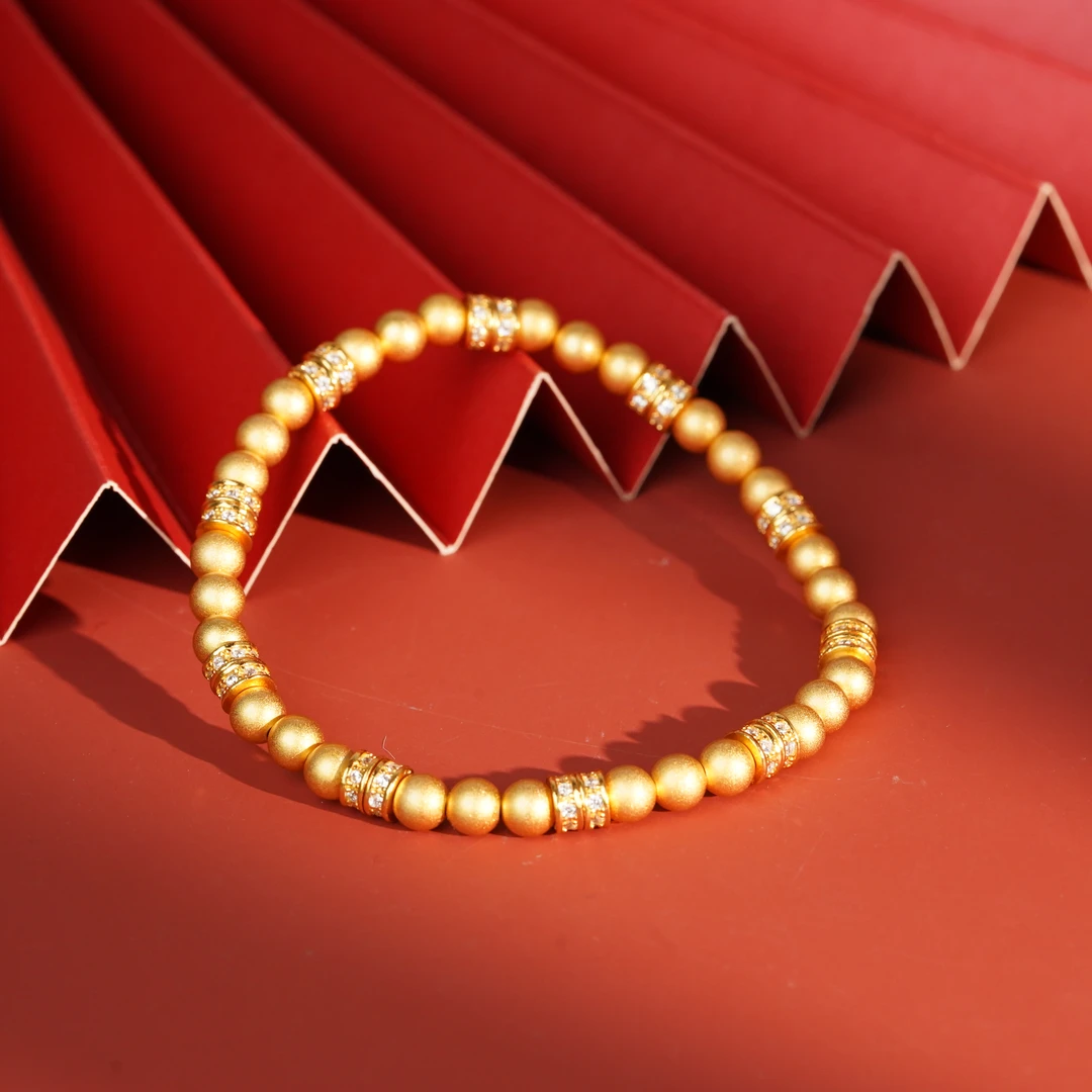 足银银制品 【小北好物】足银单圈手串【约5mm】30颗QH34X525