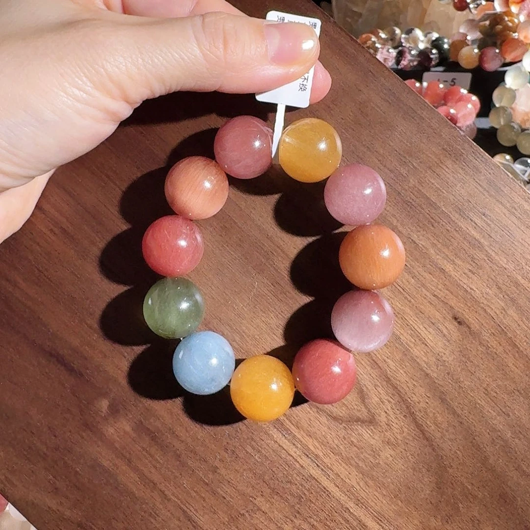 未镶嵌手链水晶?天然水晶手串草莓17+