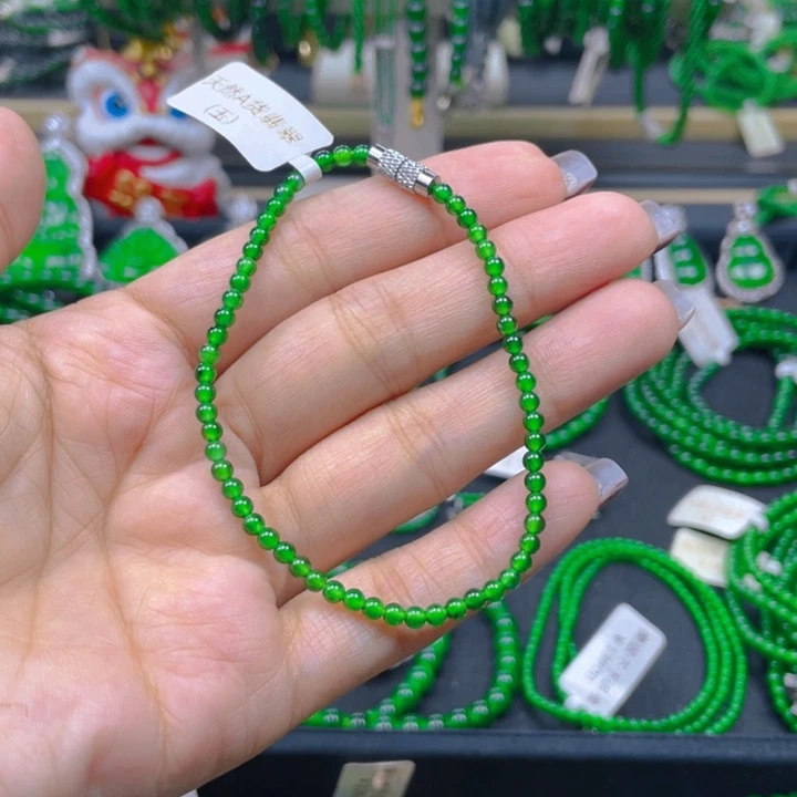 翡翠未镶嵌手链手链3