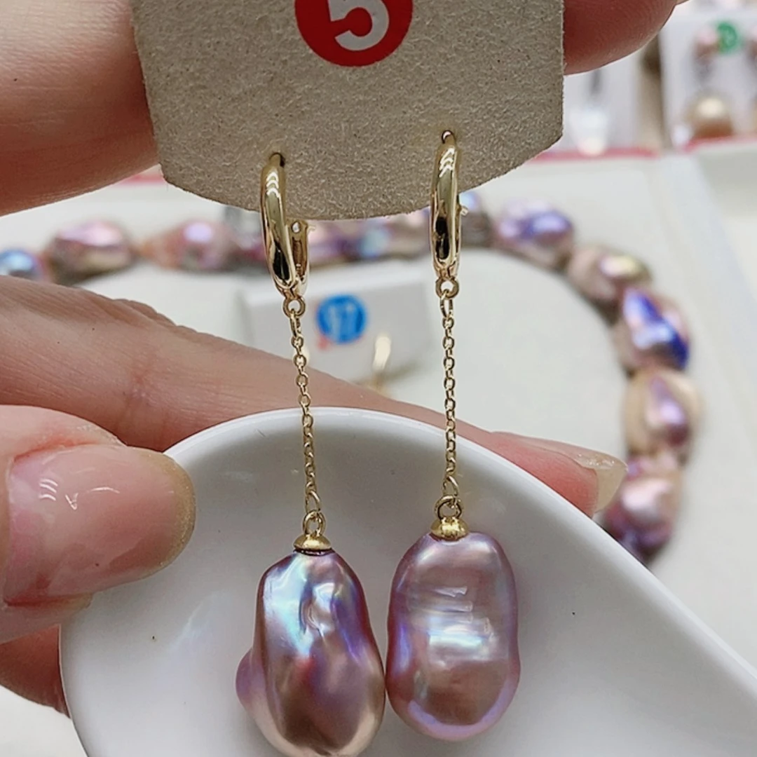 【闪购商品】淡水珍珠耳饰银S925镶嵌