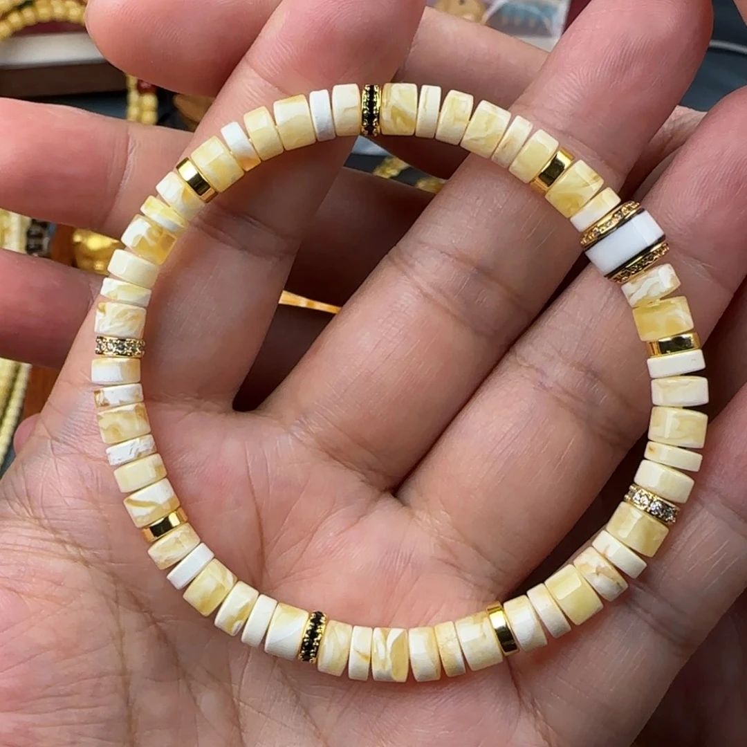 未镶嵌琥珀手链6咪