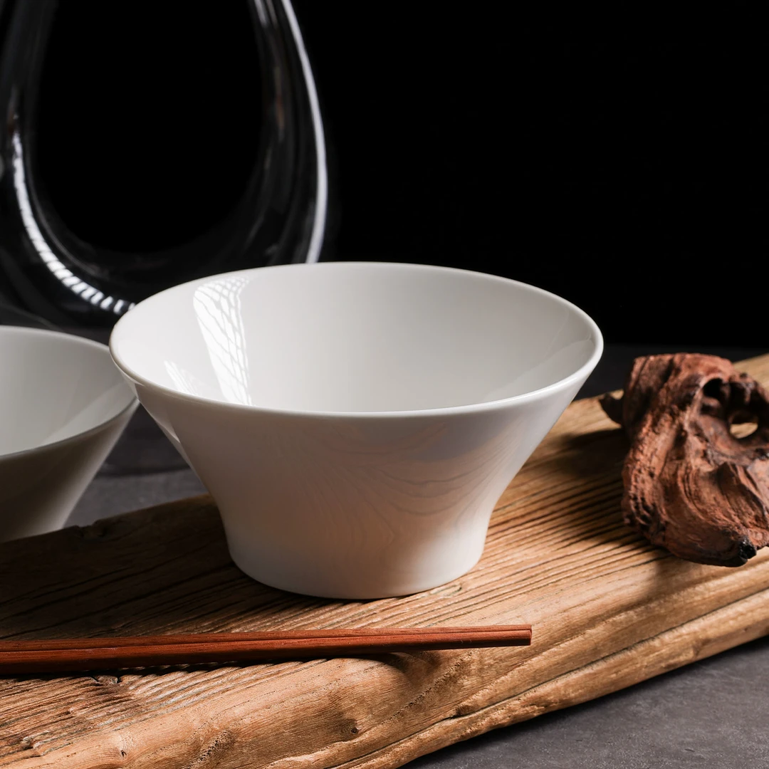 云山景墨6.5寸马蹄斗笠碗面碗汤面碗