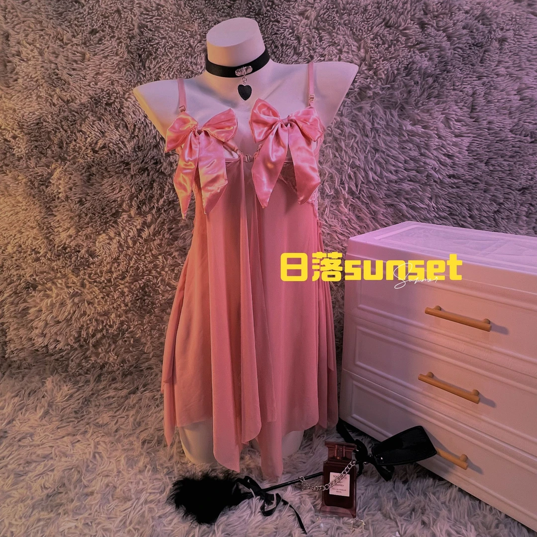 【日落sunset】爆款睡裙女款爆款2024新款情趣睡裙私房情睡衣女秋冬