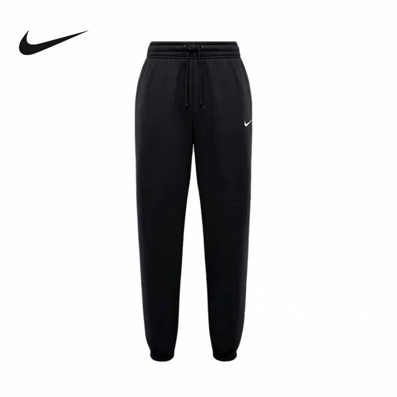 NIKE/耐克中性新款休闲针织长裤高腰加绒运动裤直筒卫裤FZ5997010