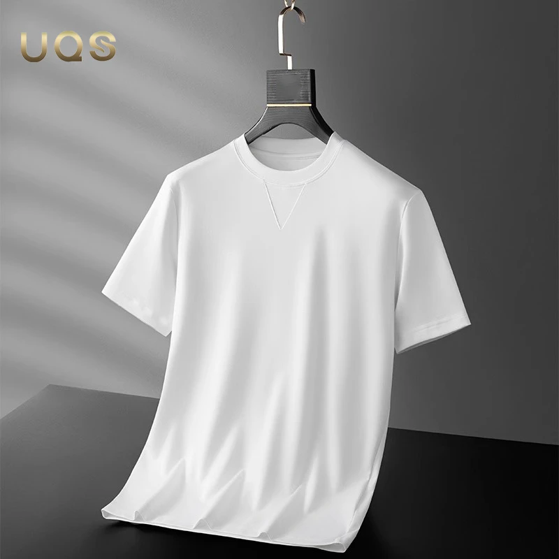 轻奢高品质男士半袖纯色T恤圆领日常休闲百搭简约大气亲肤舒适款