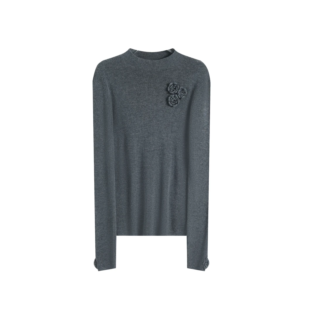 【丁姐宠粉专享】柔花凌锦针织上衣MV15016193