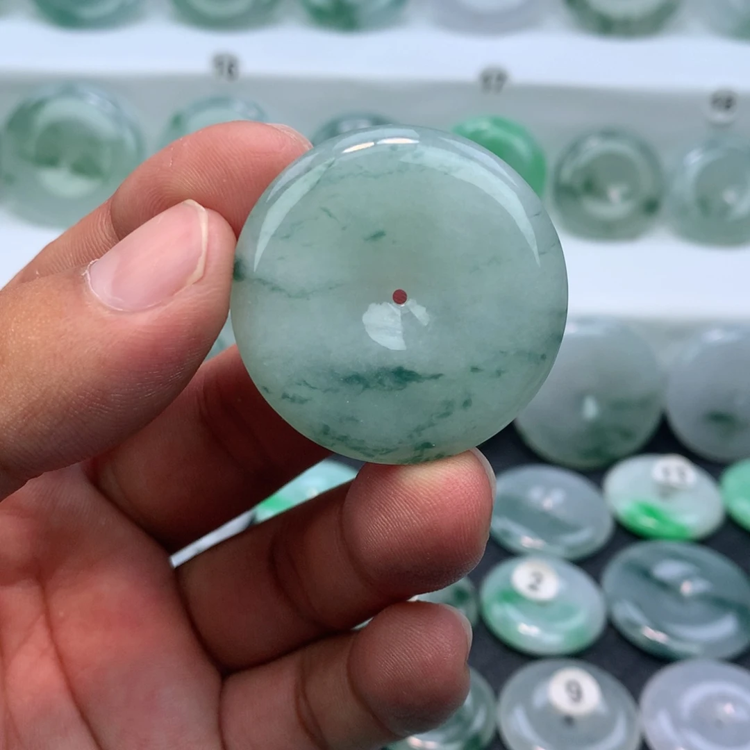 翡翠未镶嵌颈饰缅甸天然A货翡翠37.2-6.1