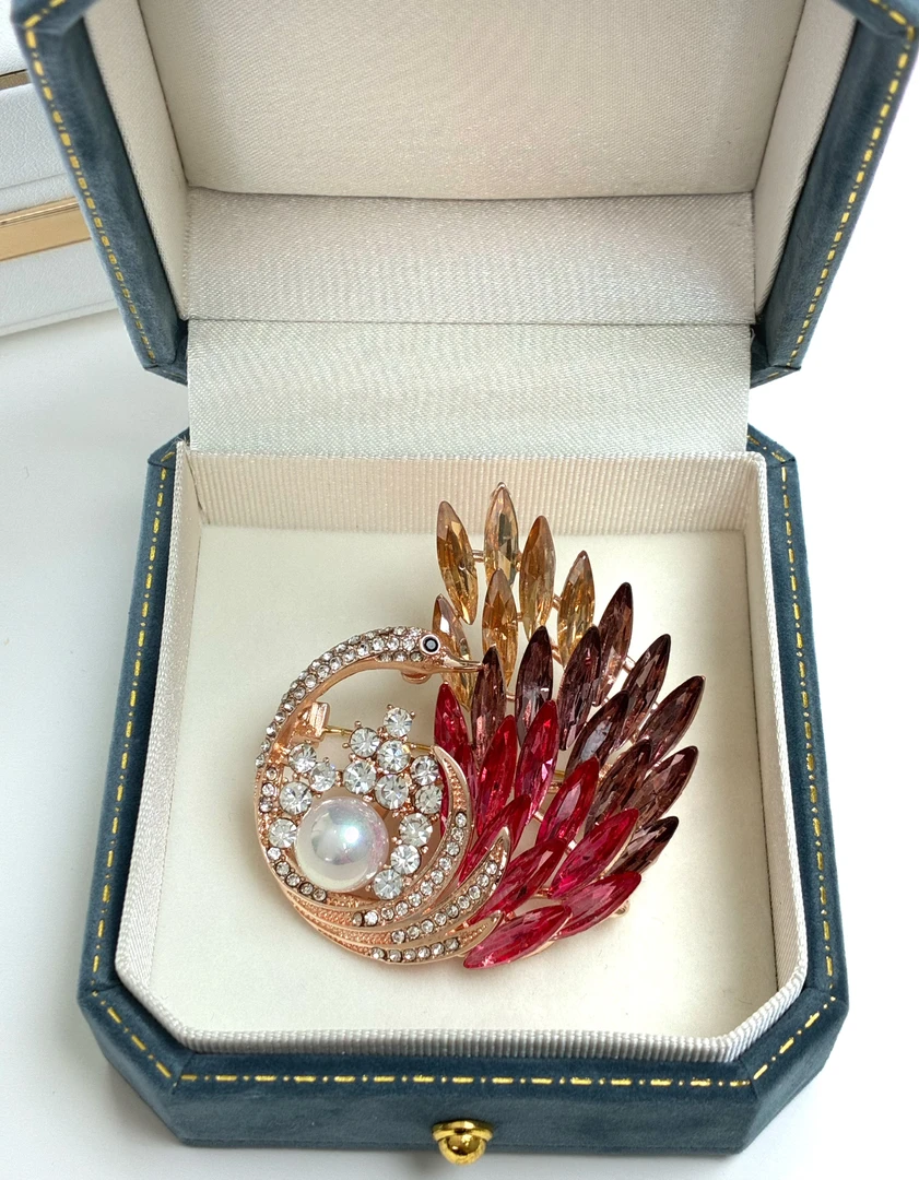 合金锆石胸针 【回眸一笑】简约百搭精致优雅高档春夏时尚胸针4099