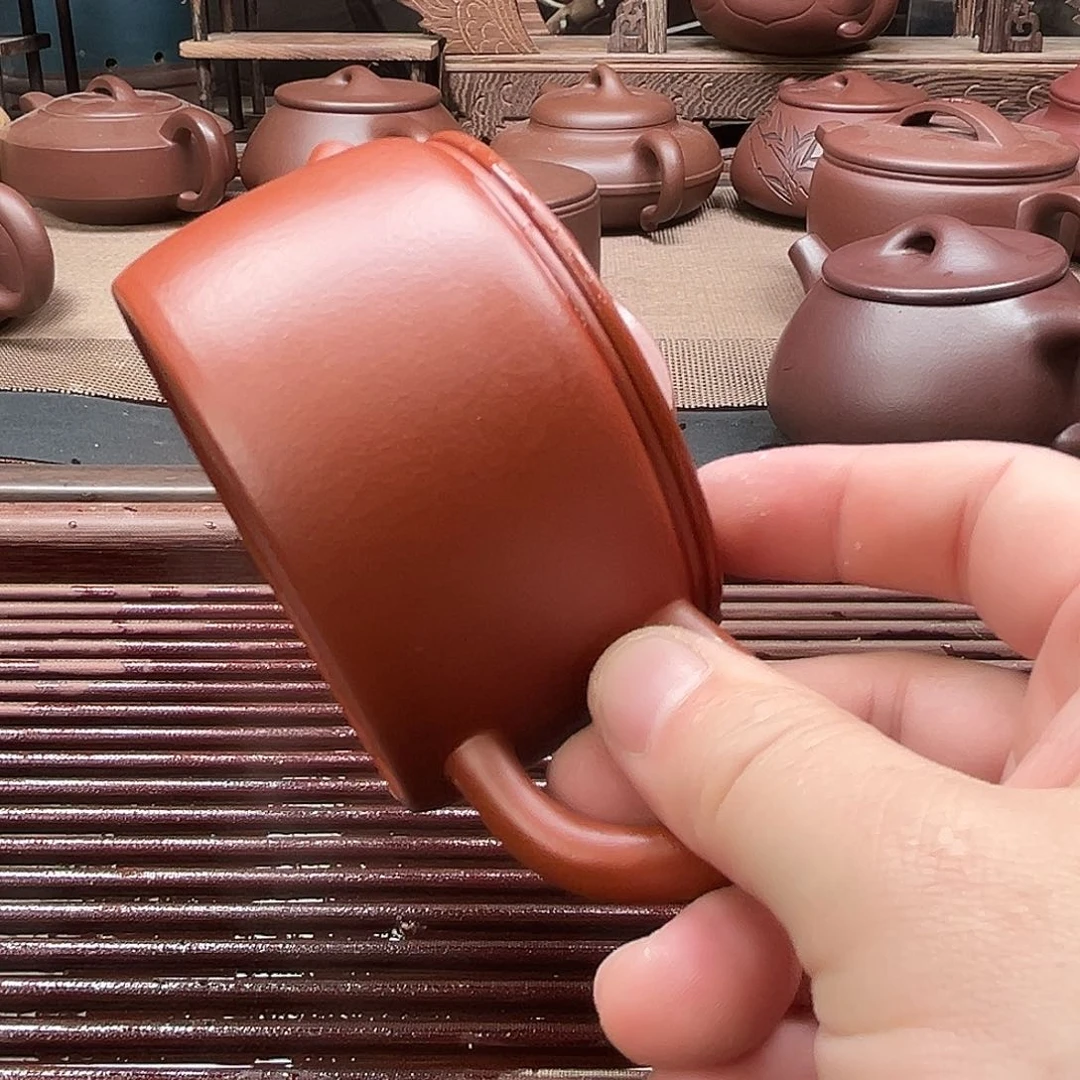 紫砂茶壶平***月原矿紫砂