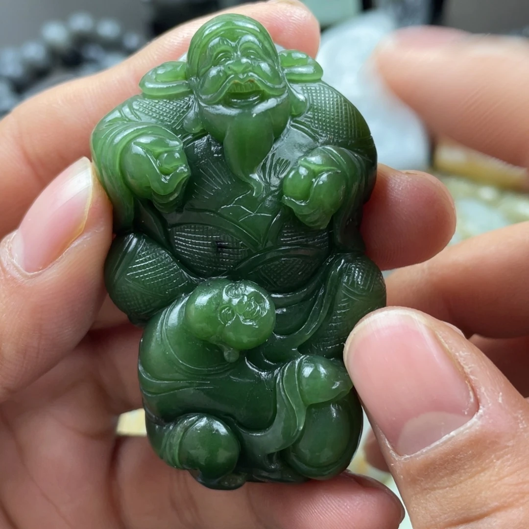 和田玉未镶嵌挂件