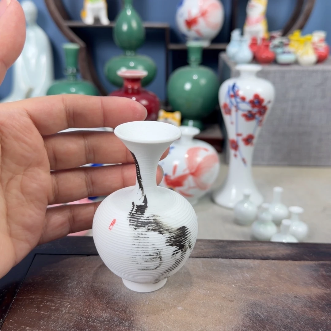 陶瓷手工小花器摆件