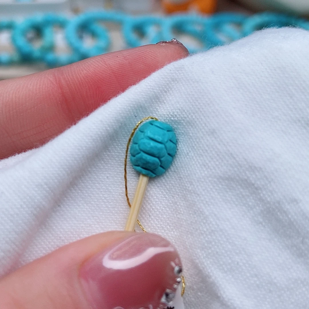 绿松石富甲未镶嵌小***恼