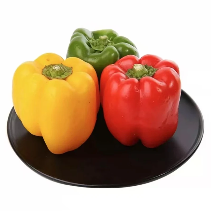 山东三色彩椒3斤/5斤装新鲜蔬菜水果彩色辣椒
