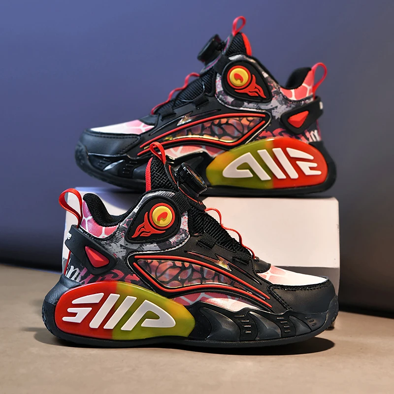 儿童运动鞋冬季新款男女童篮球鞋时尚潮流休闲鞋中大童老爹鞋学生