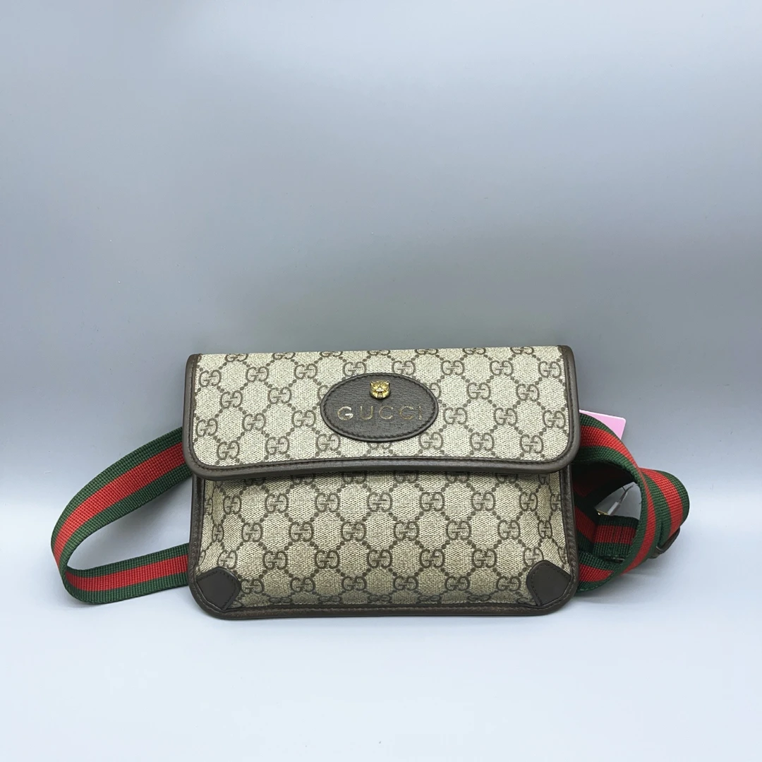 95新 GUCCI/古驰   虎头腰包 1476 4603