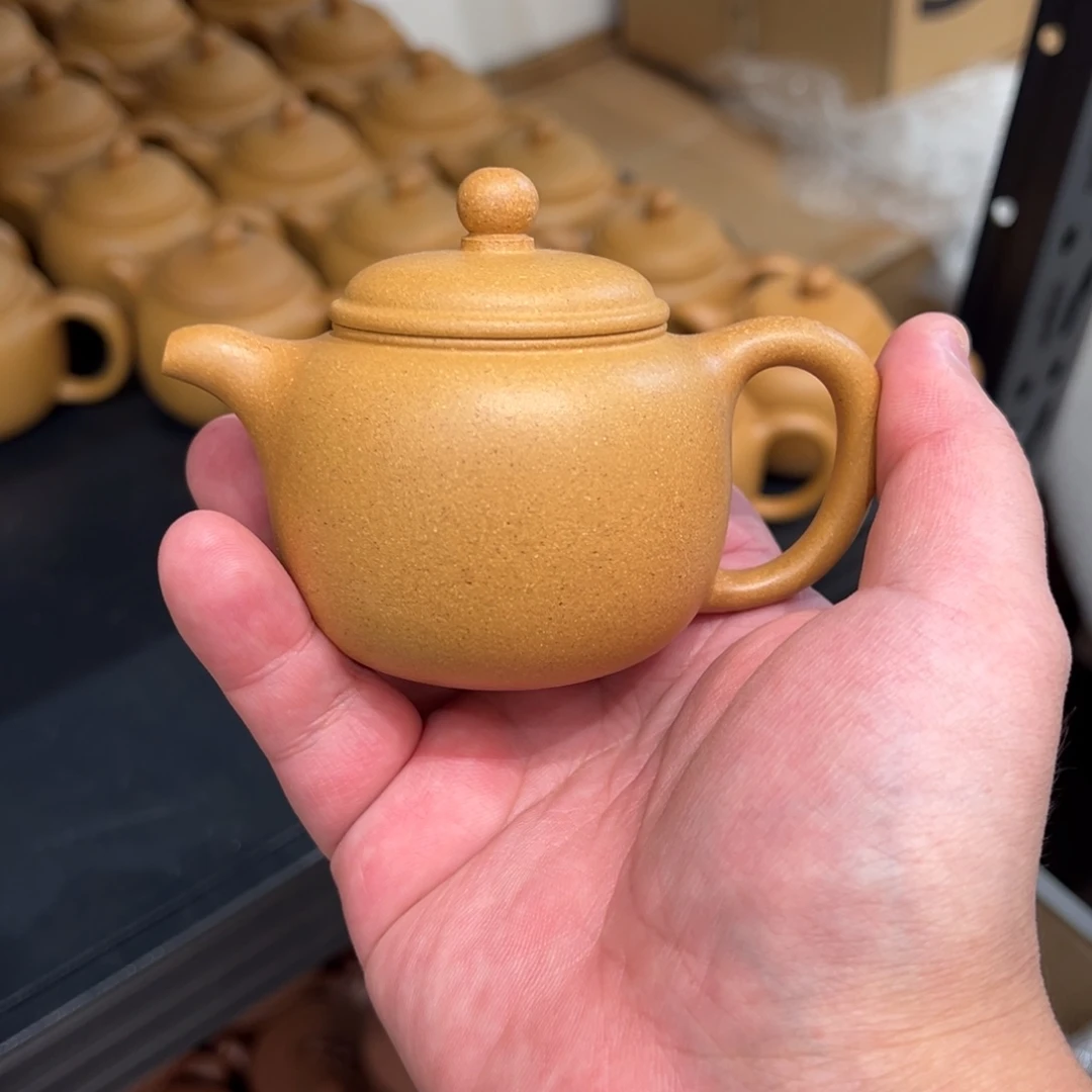 茶壶紫砂色差100cc黄金段匏尊