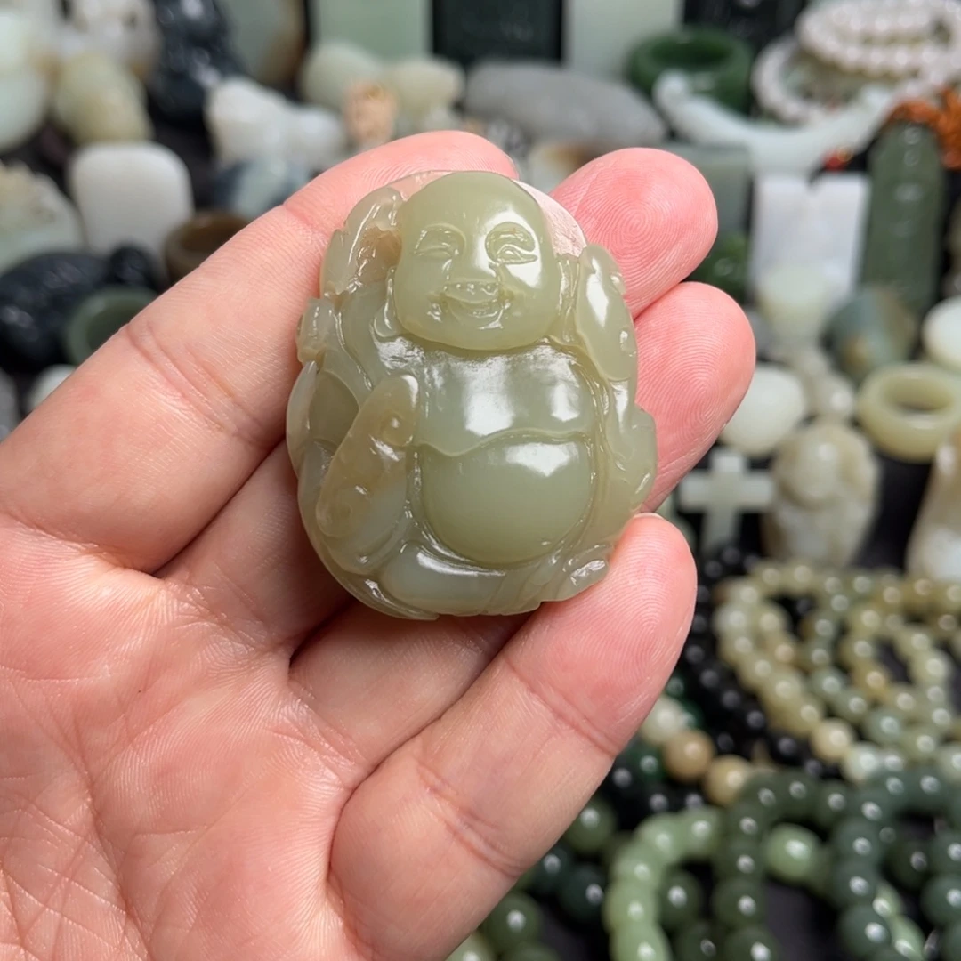 和田玉（青白玉）未镶嵌吊坠(不含链)