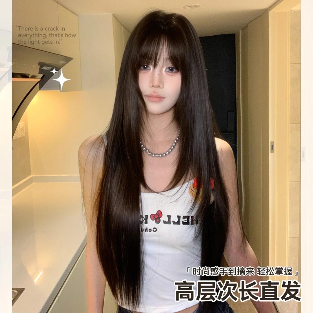 冰冰不冷假发（高个子专属）假发女韩系气质高层次日常整顶假发