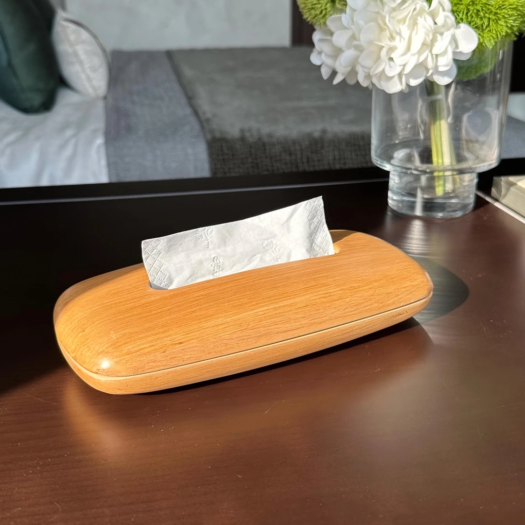 新木复古抽纸盒车载纸巾盒创意家用客厅欧式高档轻奢木质纸抽盒