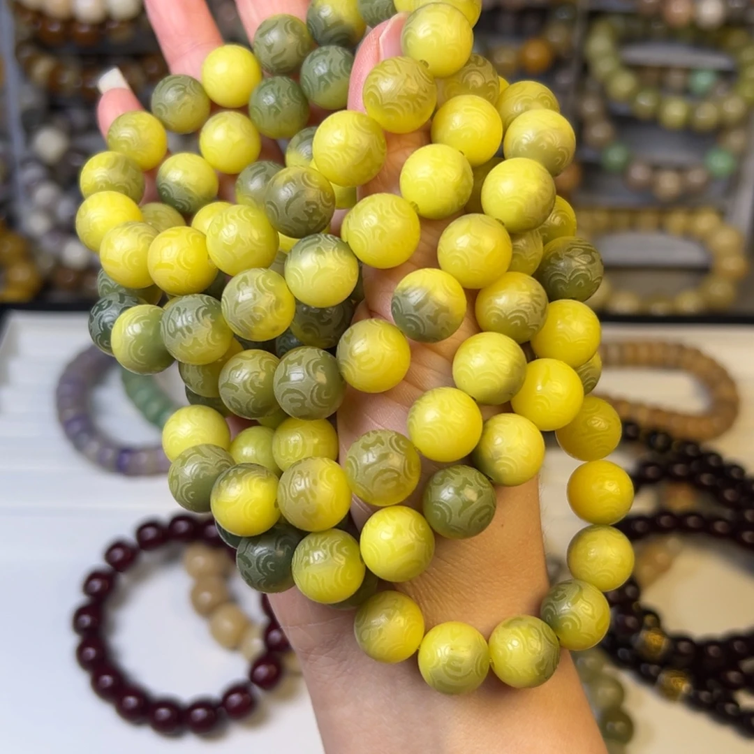 手串菩提根/象牙果小青柠六字卡12