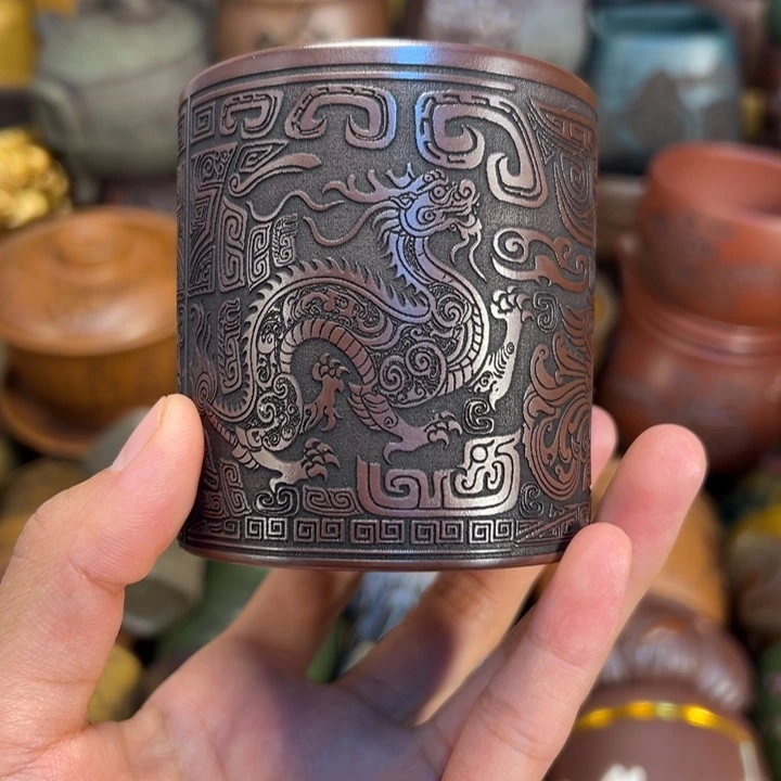 紫砂茶杯宜兴紫砂杯子