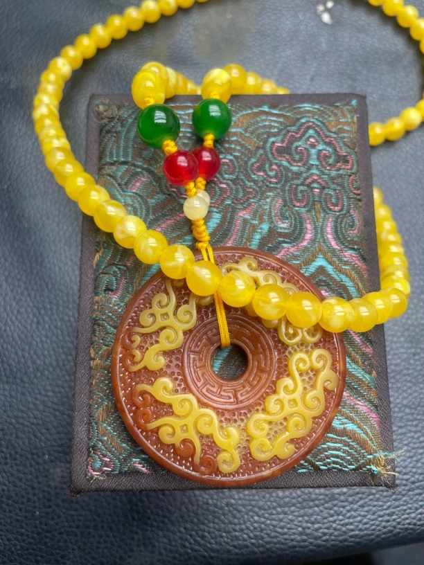 【镇店收藏 正品保障】778褐色祥云平安扣