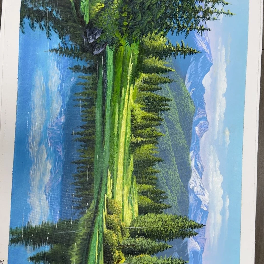 油画加油加油努力加油加油