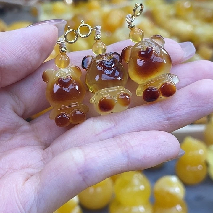 琥珀未镶嵌珠宝奇石琥珀蜜蜡J多样性发其一