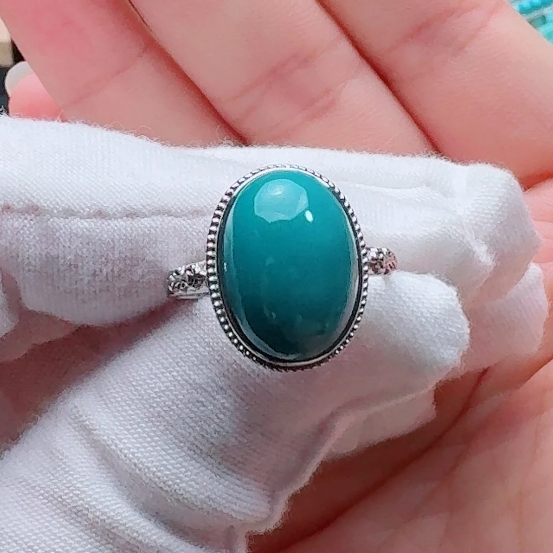 绿松石银S925镶嵌珠宝奇石