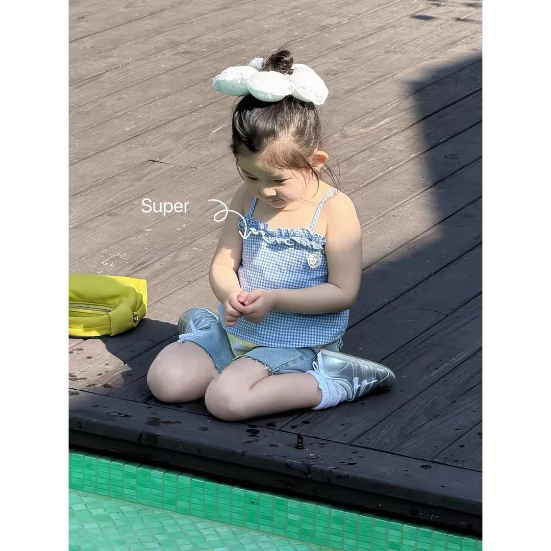 G8【波家小嗲货格子吊带】童装