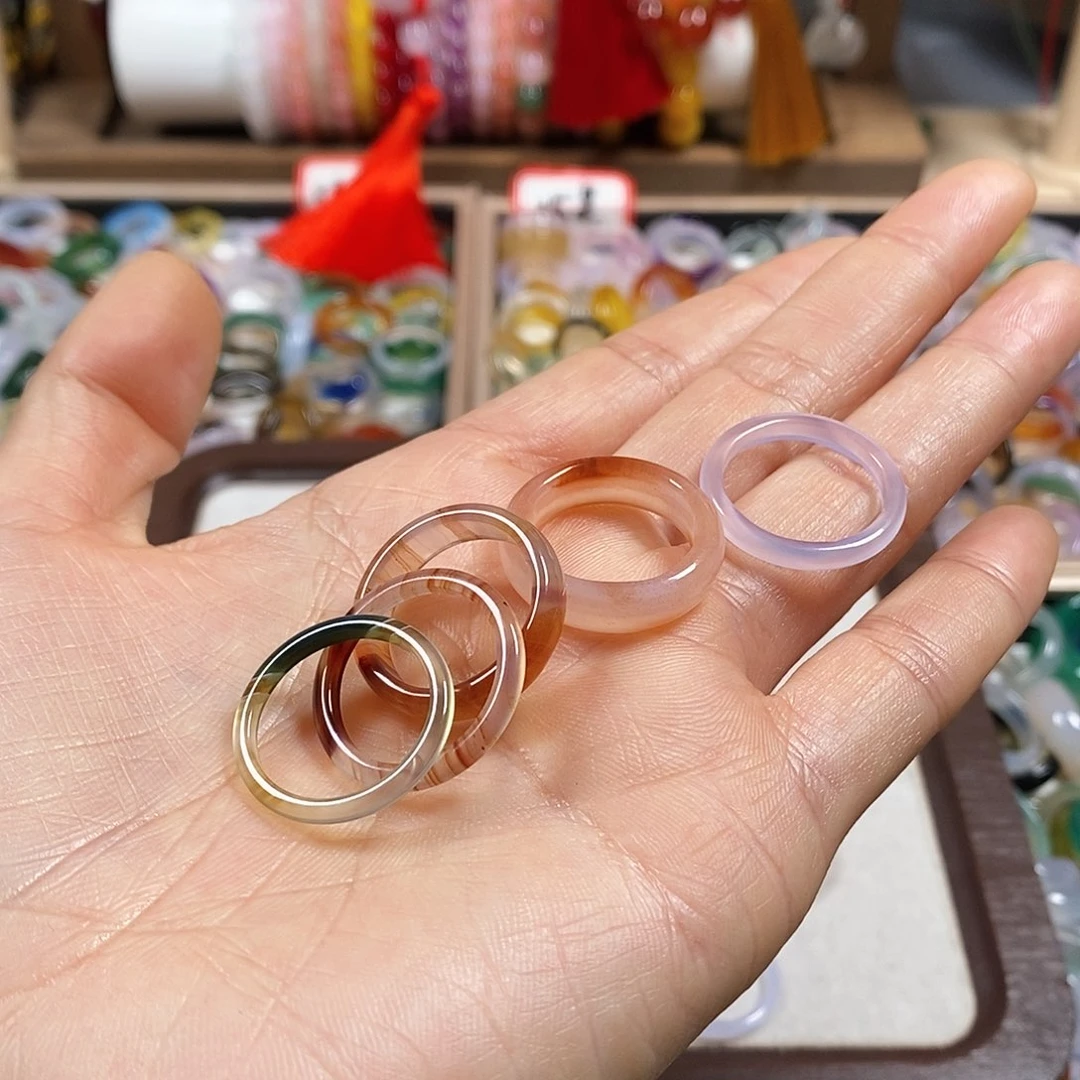 玛瑙/玉髓戒指未镶嵌泛****版