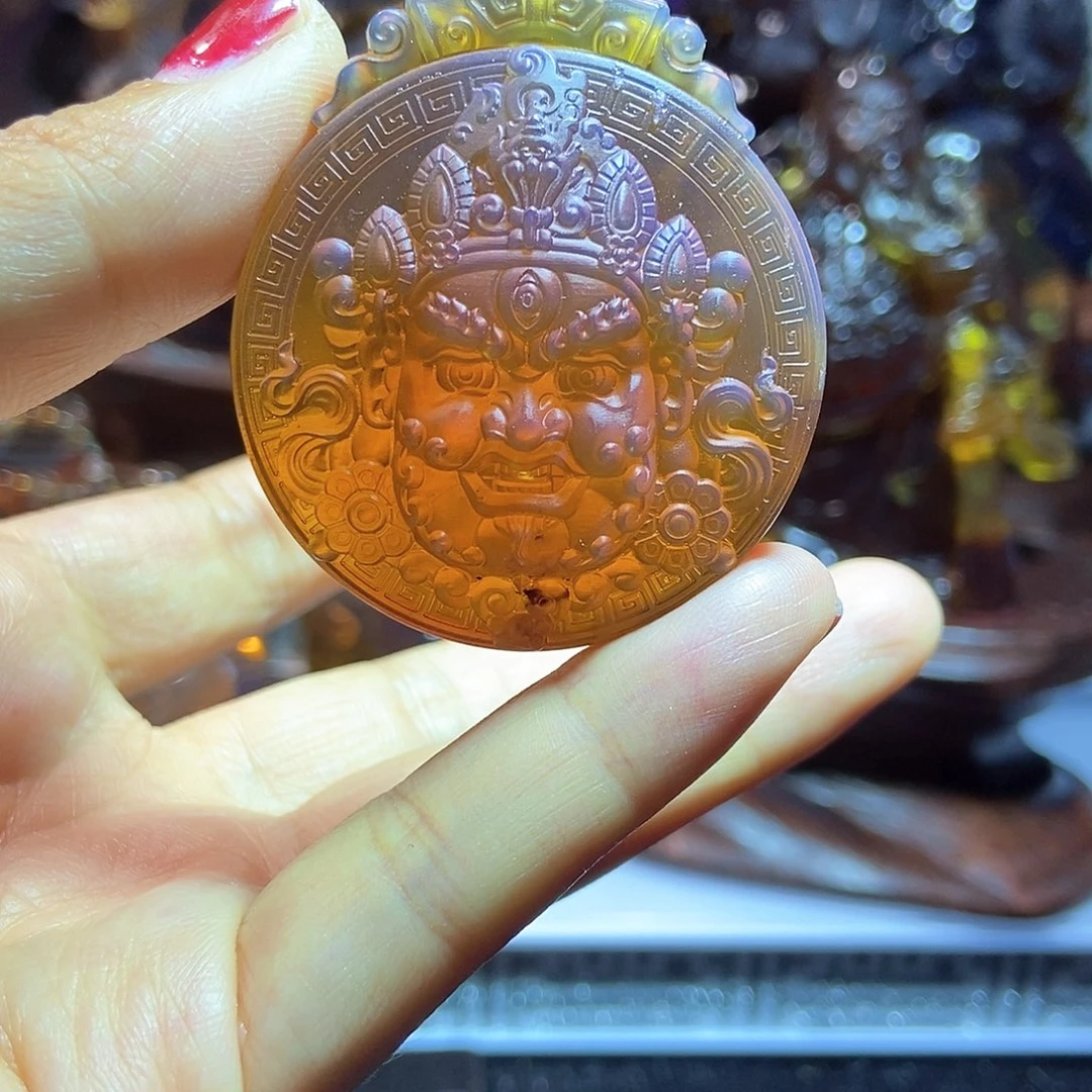 未镶嵌颈饰琥珀缅甸天然琥珀吊坠