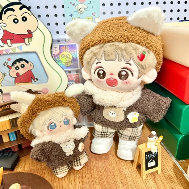 奶呼呼 10cm20cm棉花娃娃衣服娃衣可爱萌帽子套装玩偶替换装现货