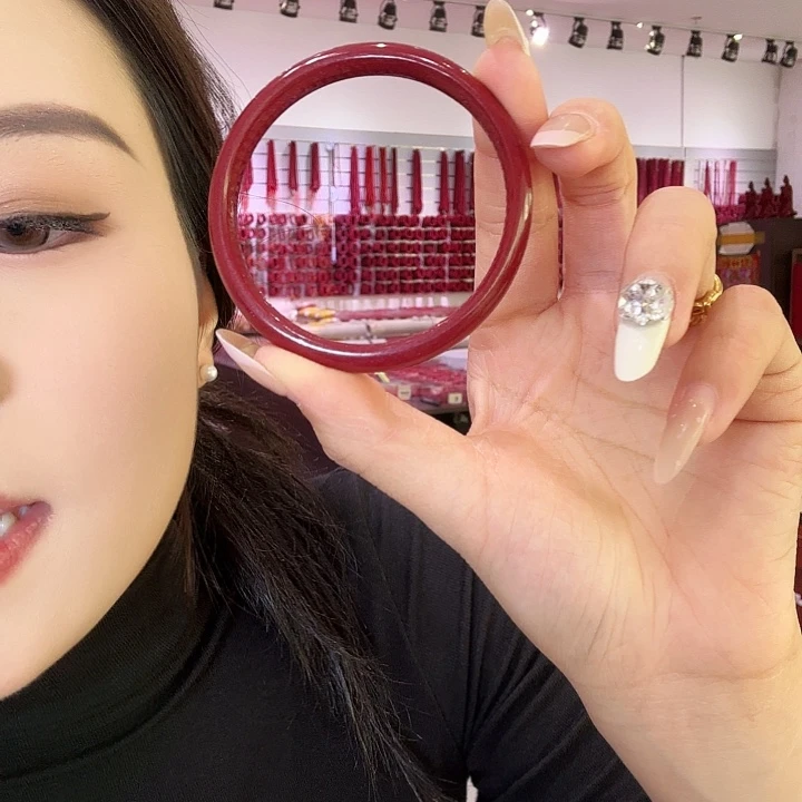 天然辰砂55mm朱砂镯子