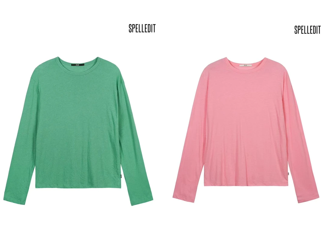 SP25ss 正品无退换 新品休闲亚麻长袖t防晒纯色松弛感宽松外穿女