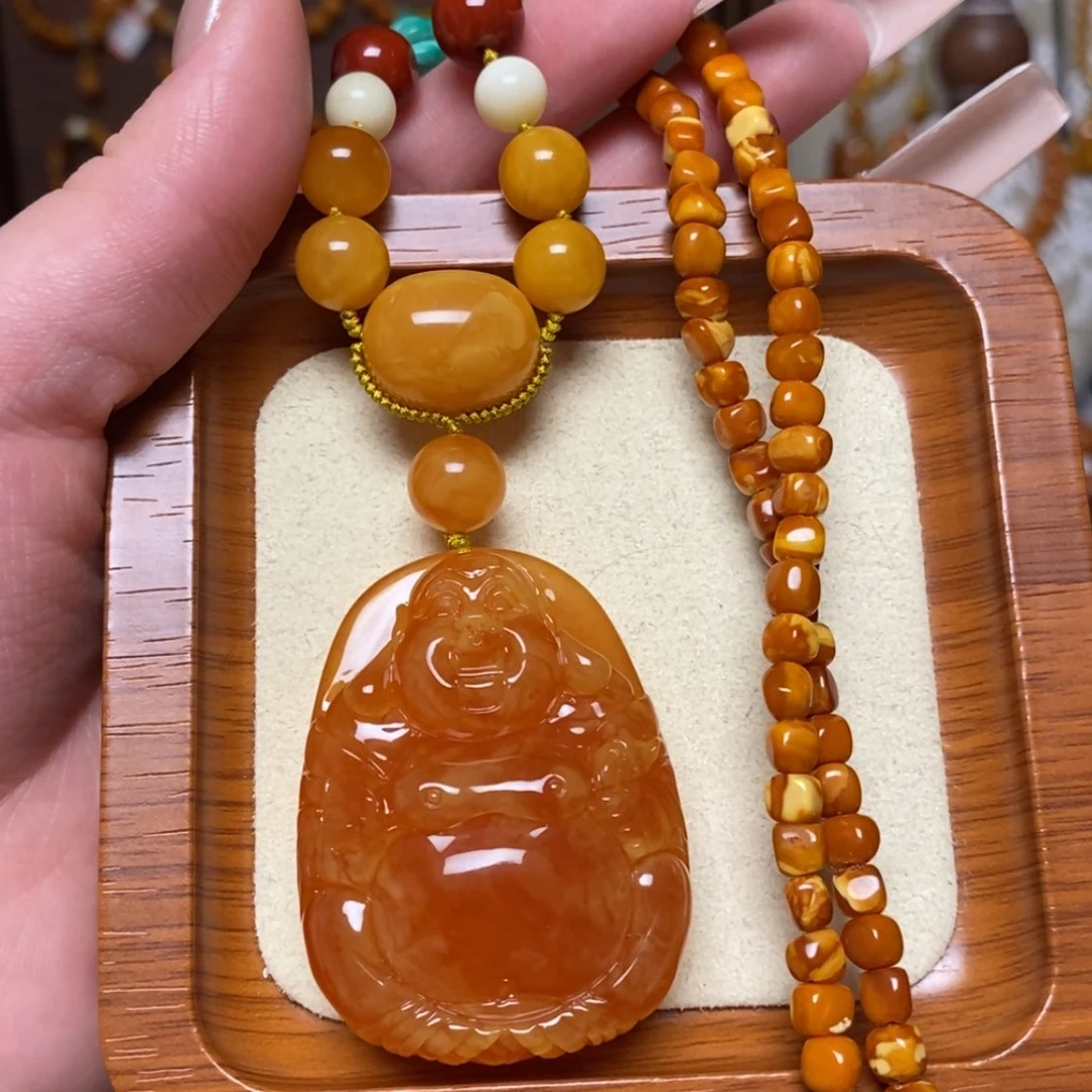 【闪购商品】蜜蜡颈饰未镶嵌项链