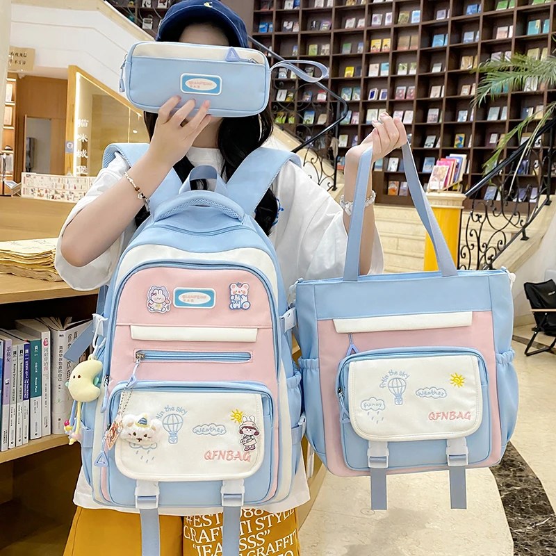 书包女可爱初中女生大容量减负双肩包轻便小学生高中生中学生背包