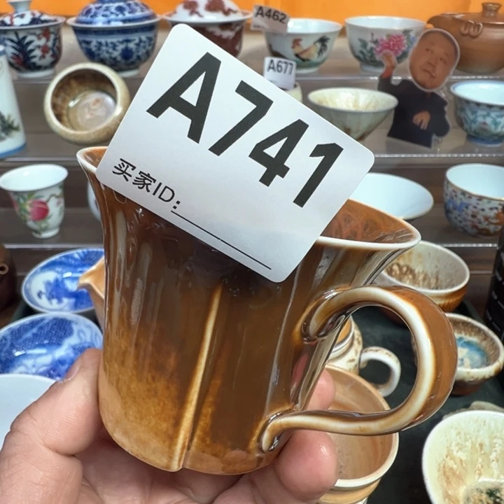 摆件741景德镇手工柴烧茶器