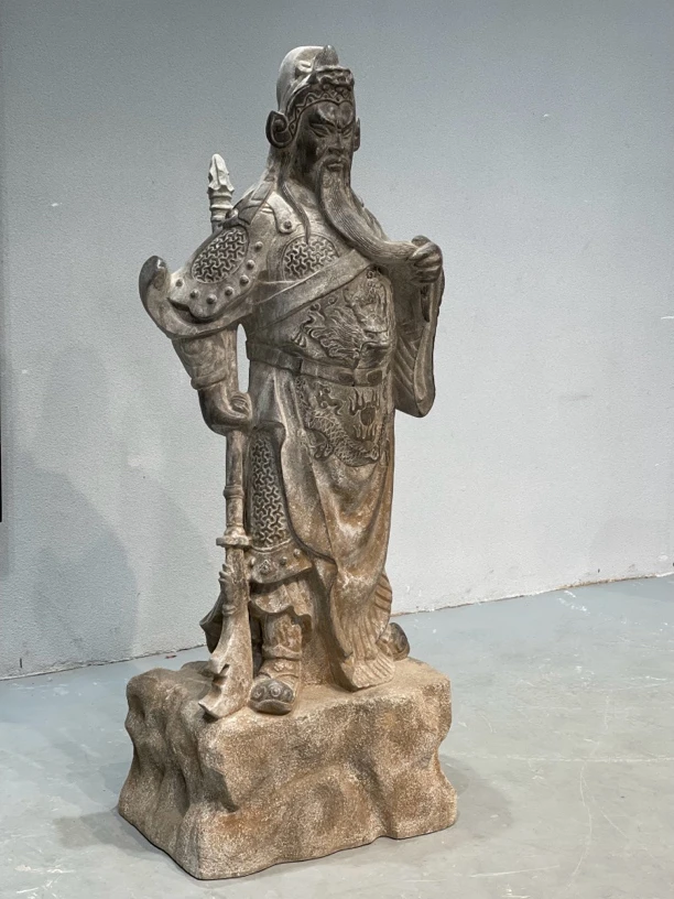 【忠义仁勇.关公像】  底座60×40，高158，