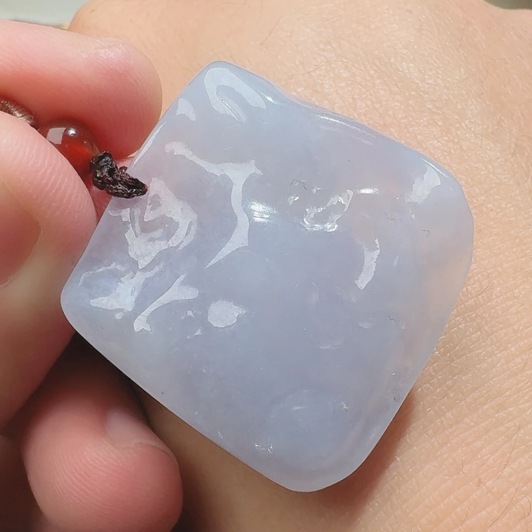 翡翠颈饰未镶嵌天然缅甸翡翠A货随形吊坠